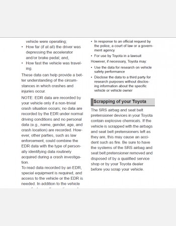 toyota yaris 2024 owners manual